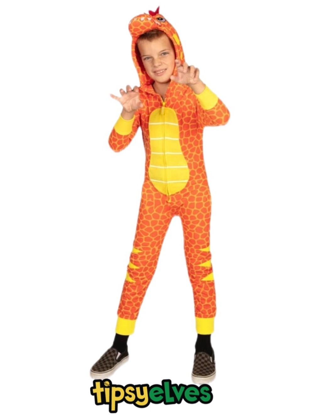 TIPSY ELVES T-Rex Halloween Costume Kids Size Large  (10)